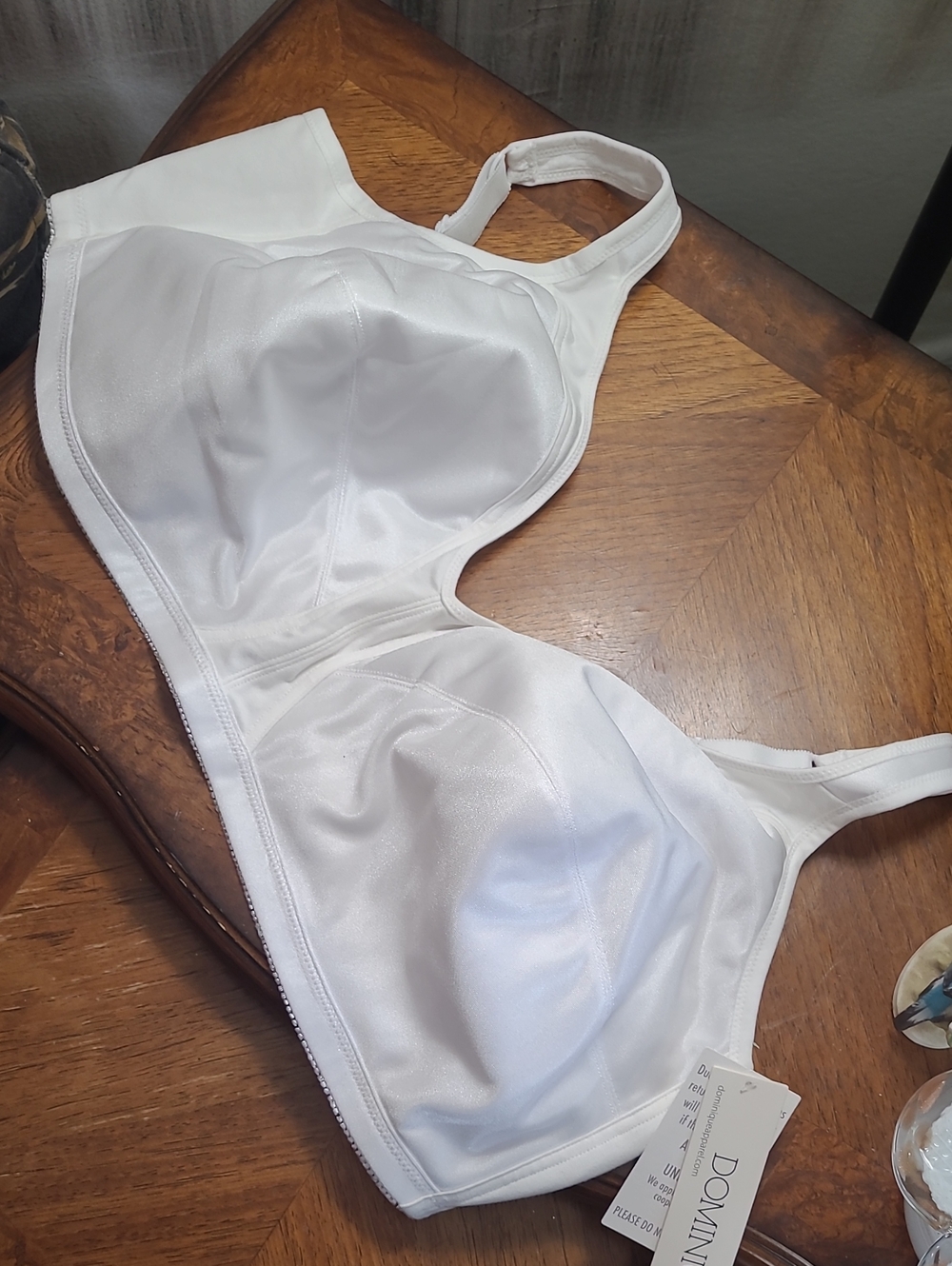 New! Dominique Isabelle White Wirefree Cotton Lined Womens 52B Comfort Bra